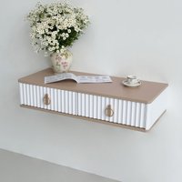 Туалетный столик без зеркала Shtabe Royal 5110 эко (макиато/р.золото)