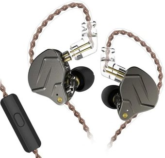 KZ Acoustics ZSN Pro (с микрофоном, серебристый/черный)