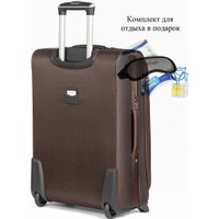 Чемодан 4 ROADS 6161-L 75 см (кофейный)