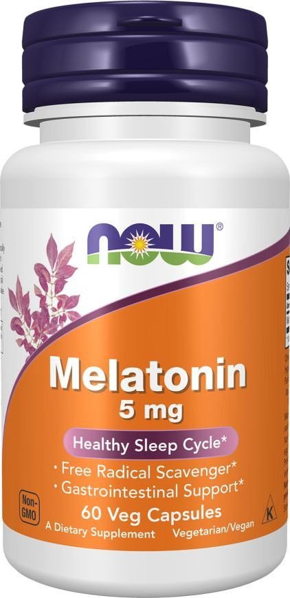 БАД Now Foods Melatonin 5 мг (180 капсул)