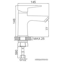 Смеситель Loffrey LF81012W (белый)