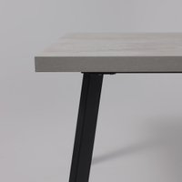 Кухонный стол Listvig Hagen 140 раздвижной 140-180x85 (цемент/черный) в Гомеле