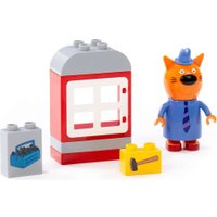 Конструктор Полесье Макси. Три кота. Папа строит домик 67392 (8эл)