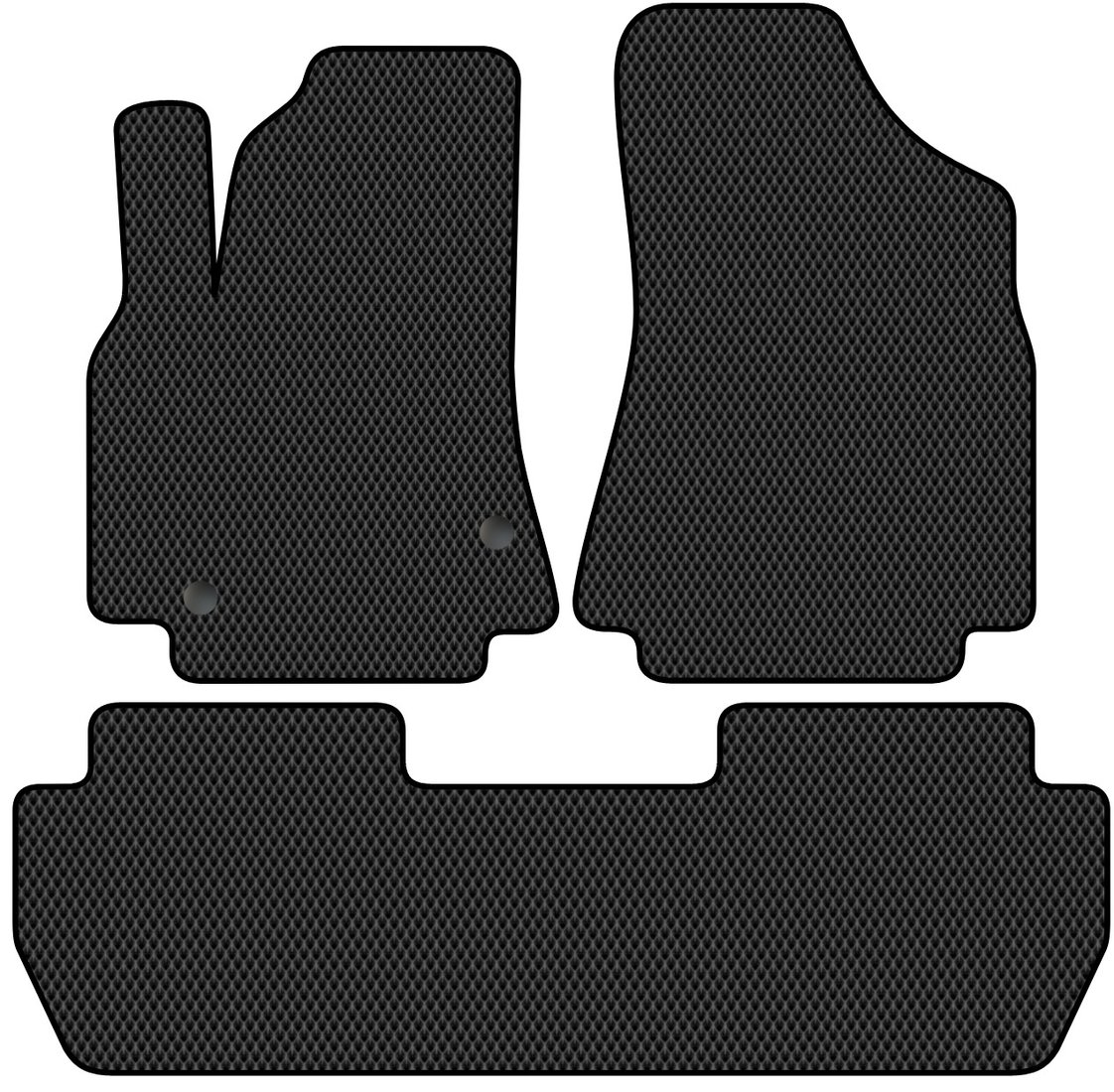 

Комплект ковриков для авто Alicosta Peugeot Partner Tepee (минивэн) 2008 - 2015 (черный, ромб)