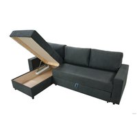 Угловой диван Mio Tesoro Vide 4УС (шенилл, Evento Carbon Black)