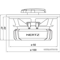 Коаксиальная АС Hertz DCX 100.3