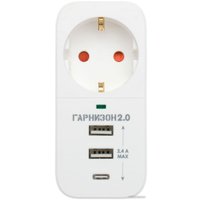 Сетевой фильтр Гарнизон SKT-1-CU2-W в Лиде