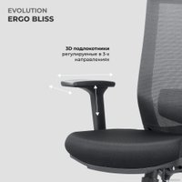 Офисное кресло Evolution ERGO BLISS Black (черный)