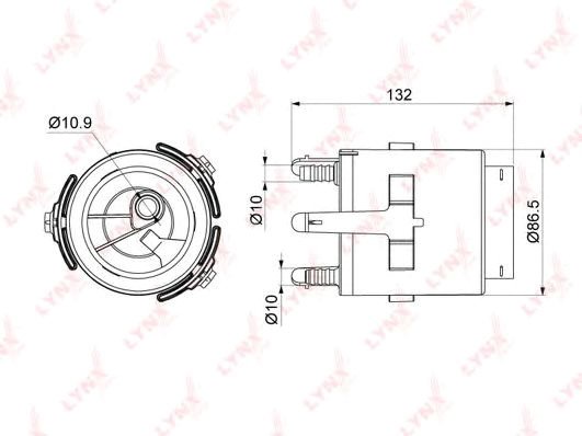 

Топливный фильтр LynxAuto LF998M