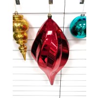 Елочная игрушка GreenTerra Сосулька 60см 202504 (красный)