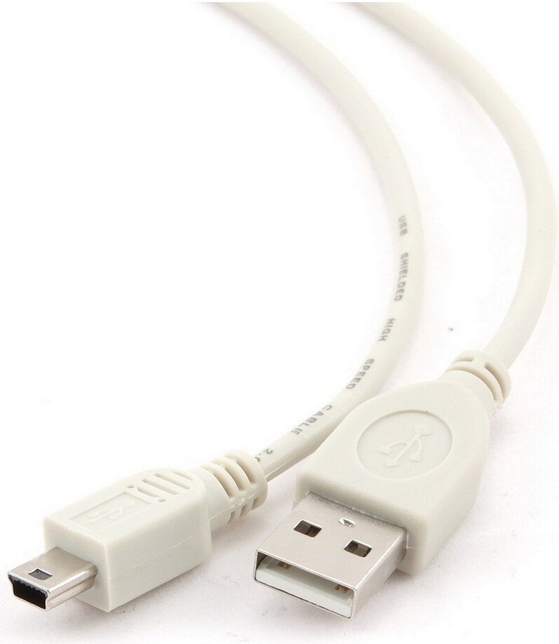 

Кабель SmartBuy K-640-200 USB Type-A - miniUSB (1.8 м, белый)