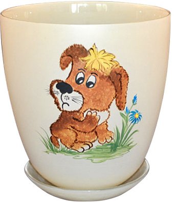 Вазон NiNaGlass Щенок №4 93-027 4840155245