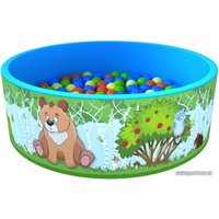 Сухой бассейн Romana Зверята (100 шариков) ДМФ-МК-02.52.02