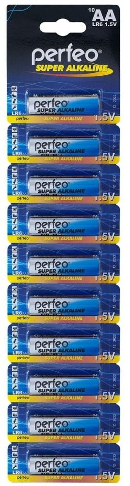 

Батарейка Perfeo Super Alkaline LR6/10BL