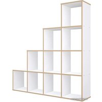 Стеллаж Polini Kids Home Smart Каскадный 10 секций (белый)