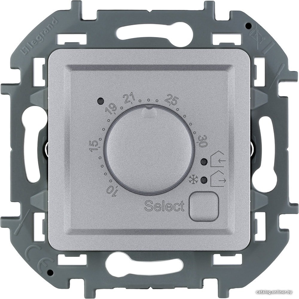 Терморегулятор Legrand Inspiria 673812 (алюминий)