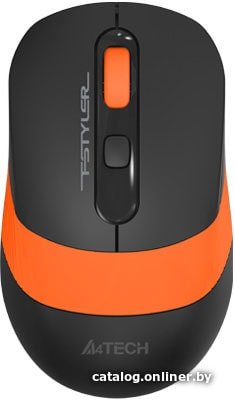 Мышь A4Tech Fstyler FG10S (черный/оранжевый)