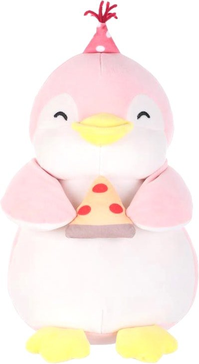 

Классическая игрушка Miniso Пингвин с пиццей (33 см, розовый)