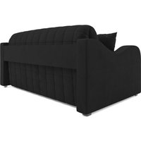 Диван Мебель-АРС Аккордеон Барон №4 ППУ 120x200 (велюр черный HB-178/17)