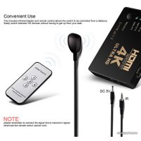 Адаптер USBTOP 5x1 HDMI UltraHD 4K 3D + пульт ДУ + внешний ИК датчик, активный