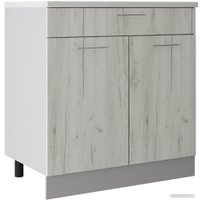 Шкаф напольный Артём-Мебель 800мм СН-114.07-Ш (ДСП дуб крафт белый) в Гомеле