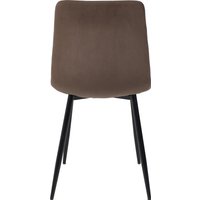 Стул AksHome Dallas 68748 (велюр, темно-бежевый/черный)