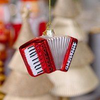 Елочная игрушка Vondels Аккордеон красный 1240705070017 (красный)