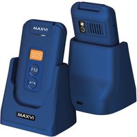 Кнопочный телефон Maxvi E5 up (синий)