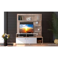 Стенка НК-Мебель Юджи гостиная (дуб сонома/белый) в Солигорске