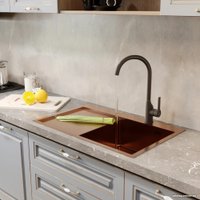 Кухонная мойка Mixline Pro 552920 (бронза, с сифоном)