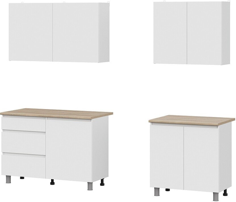 

Готовая кухня NN мебель Денвер 2.0м (белый/дуб сонома)