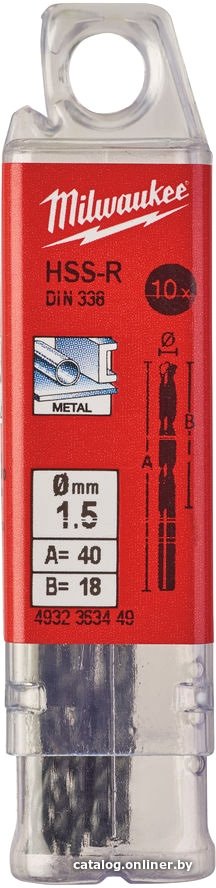 Набор сверл Milwaukee 4932363449 (10 предметов)