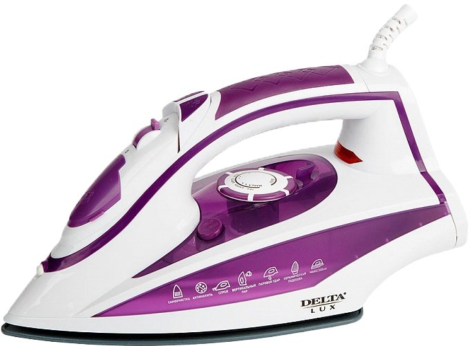 

Утюг Delta Lux DL-352 (белый/фиолетовый)