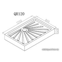Душевой поддон Cerutti QR121 120x80