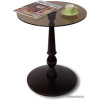 Журнальный столик Мебелик Рио 1 (венге/тонированное стекло)