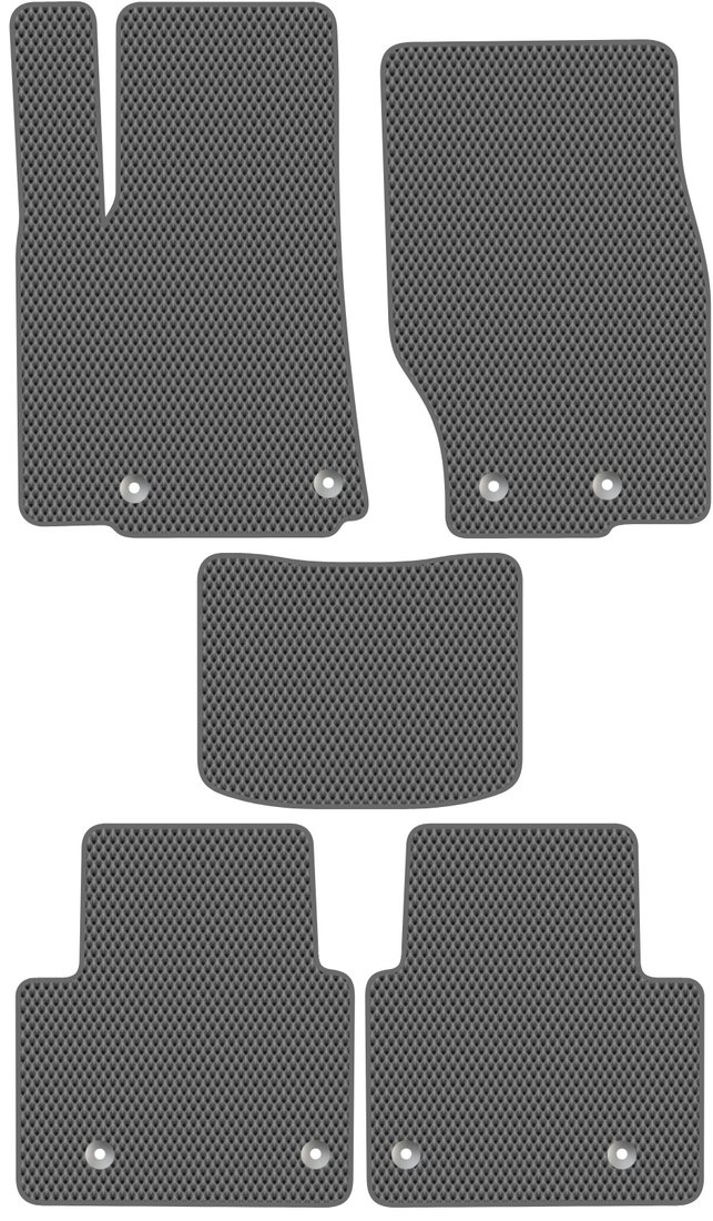 

Комплект ковриков для авто Alicosta Jeep Grand Cherokee V (suv / Short (5мест) ) 2021 - Н.В. (серый, ромб)