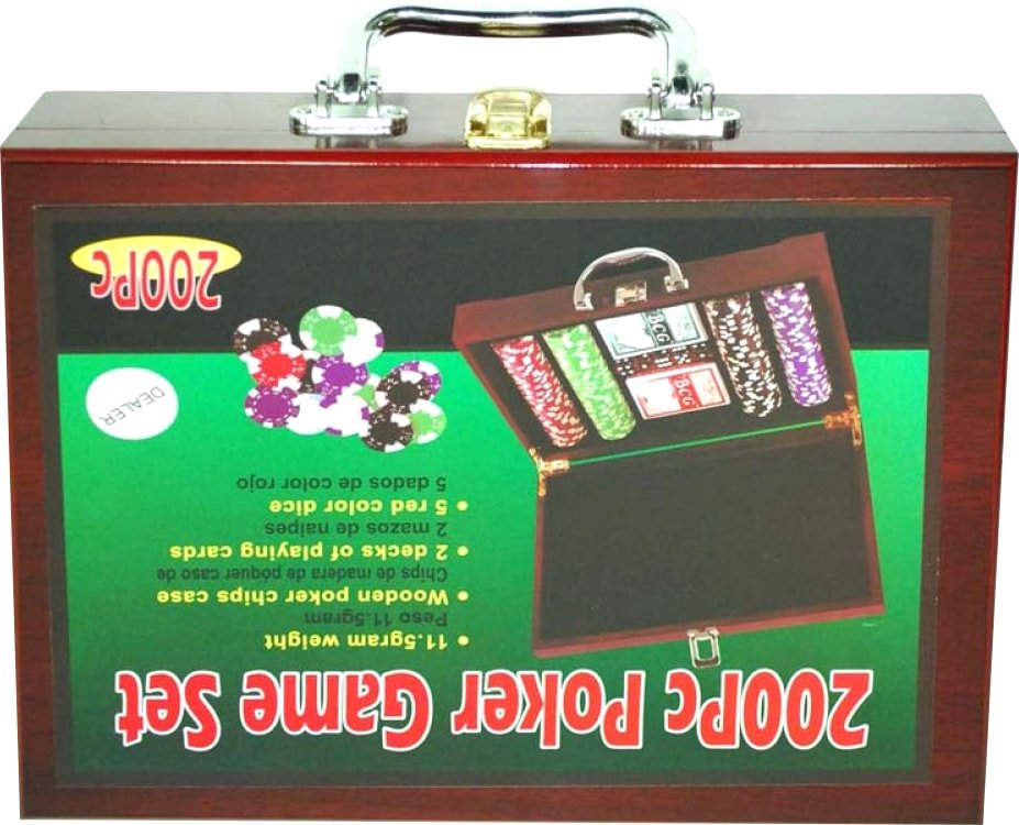 

Карточная игра Zez Набор для покера в чемодане 200 фишек с номиналом 6642-S1