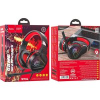 Наушники Hoco W104 (черный/красный)