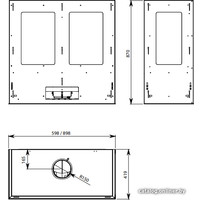 Кухонная вытяжка Falmec Design Laguna White 800 (60)