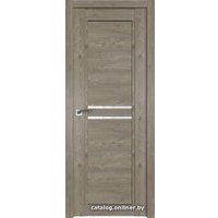 Межкомнатная дверь ProfilDoors 2.75XN R 70x200 (каштан темный, стекло белый триплекс)