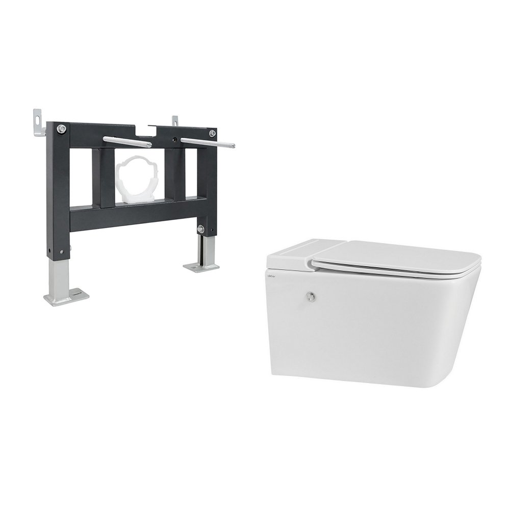 

Унитаз подвесной Abber Bequem AC1202P-AC0101P (с импульсным смывом)