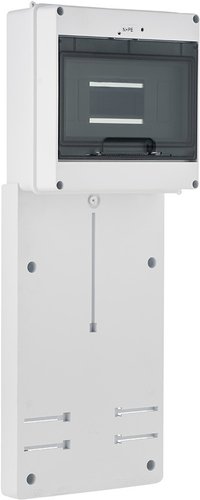 Панель для счетчика Elektro-Plast 3-ф счетчиков, с модульным отсеком 9M, с шинками 2x (7x10+2x16mm²), 524,6x200x30mm