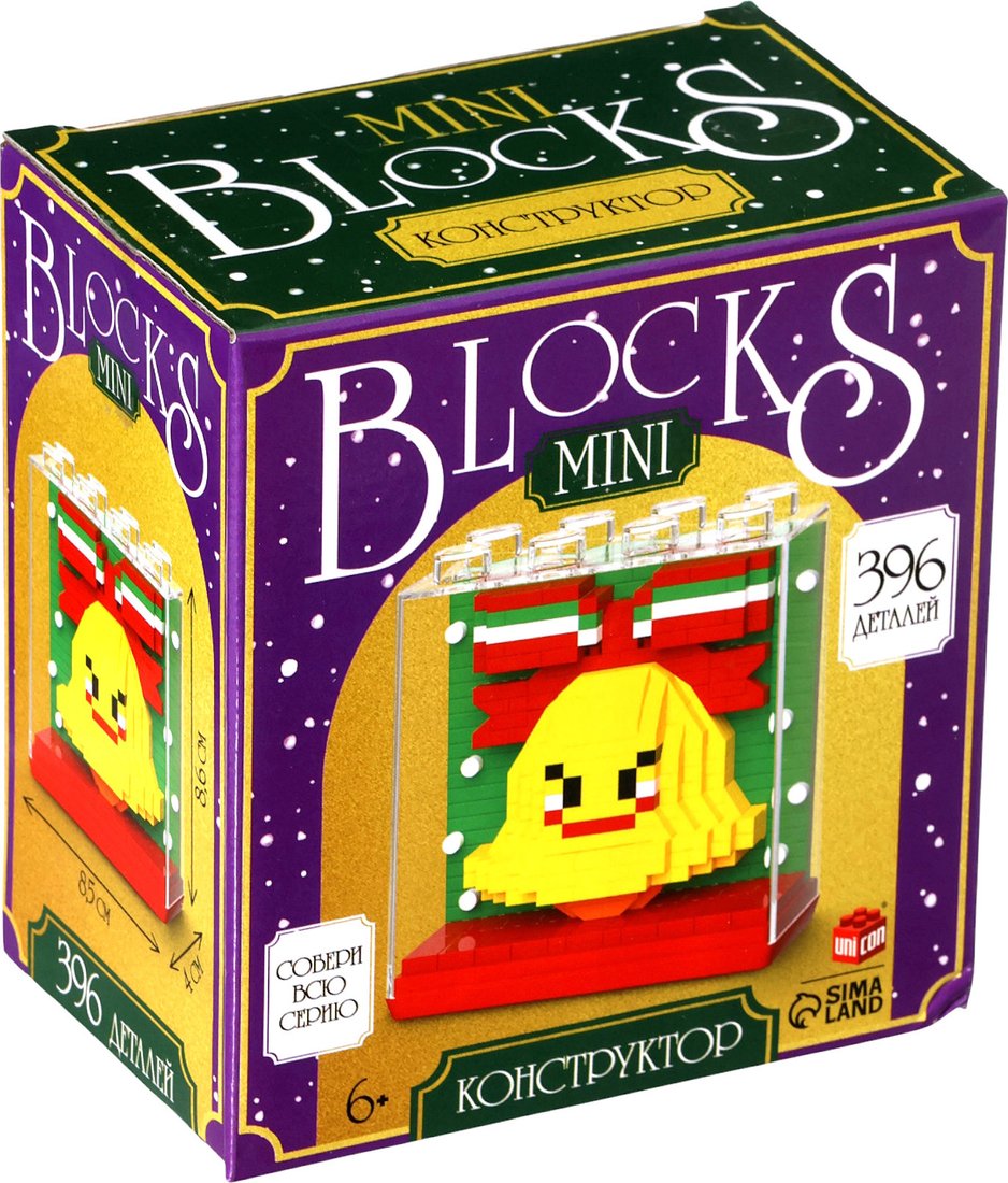 

Конструктор Unicon Mini Blocks Колокольчик 7257 10869348