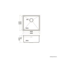 Кухонная мойка Omoikiri Taki 49-U/IF GB (графит)