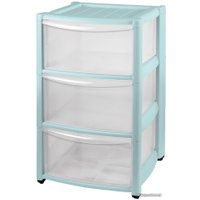 Комод Пластишка Амадео 431242831 (3 ящика, светло-голубой)