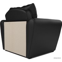 Кресло-кровать Мебель-АРС Квартет (экокожа, черный)