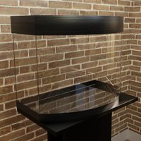 Аквариум Hydroterra Gloria 50 л без тумбы (черный)