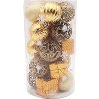 Елочная игрушка MonAmi Новогодний Микс GOLD23-6103 (20 шт)
