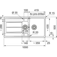 Кухонная мойка Franke Centro CNG 651-100 114.0710.226 (миндаль)