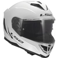 Мотошлем LS2 FF818 Storm III Solid (2XS, белый глянец)